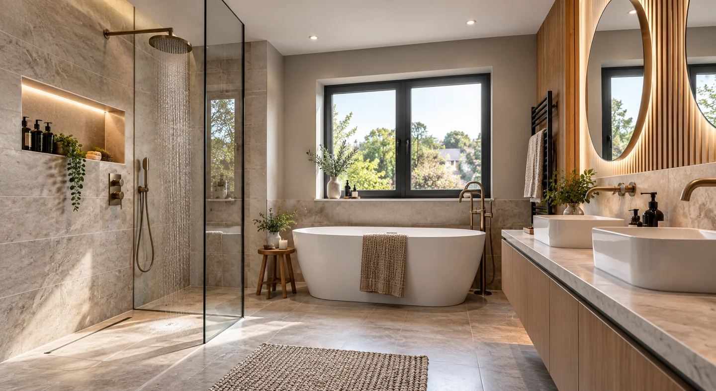 High quality modern bathroom in Harewood
