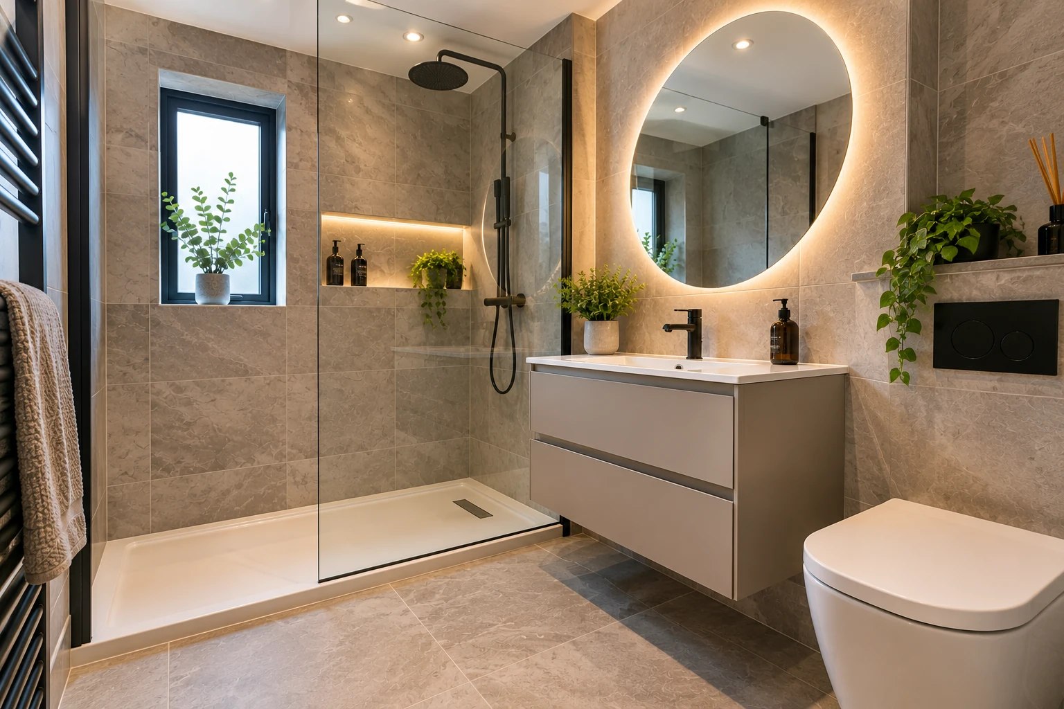Walk-in shower installation in Harewood